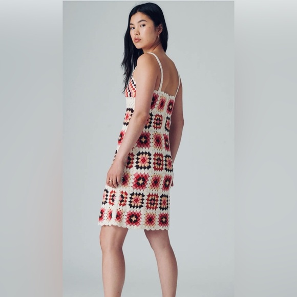 Lucky Brand NWT
Pink Granny Square Crochet Mini Dress - Picture 2 of 8